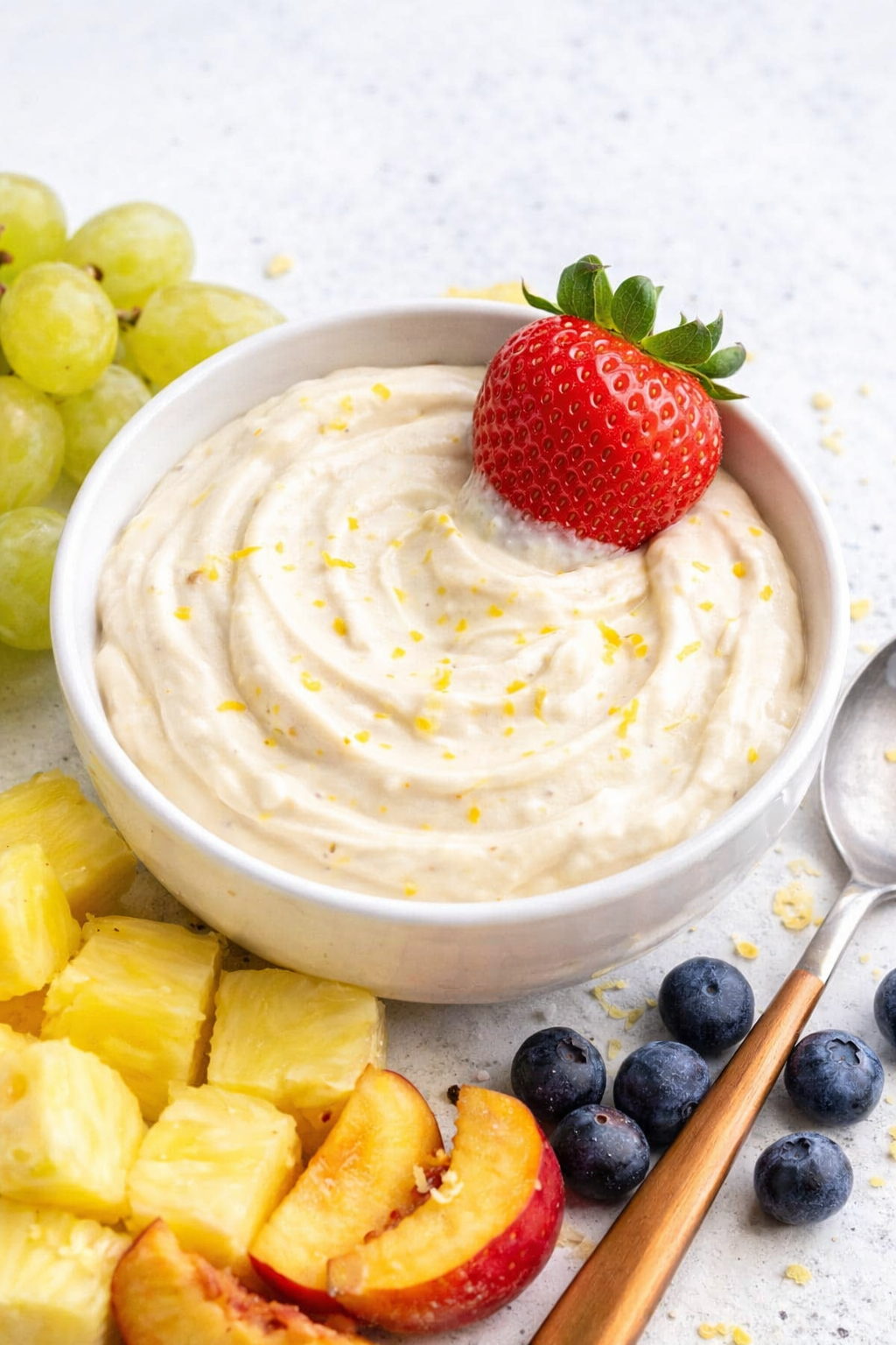 Fast Creamy Fruit Dip with Greek Yogurt