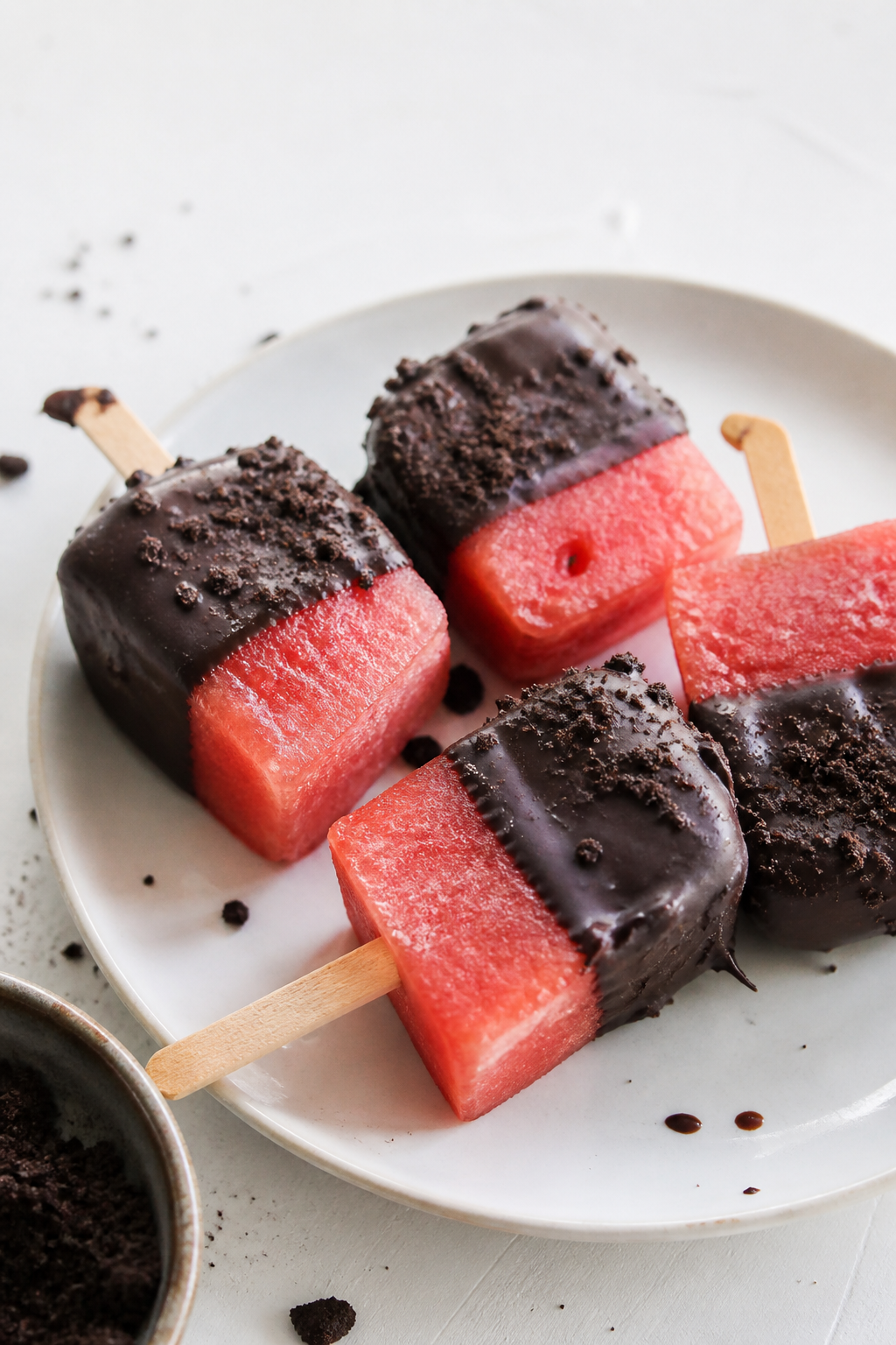 Frozen Chocolate Watermelon Bites Recipe
