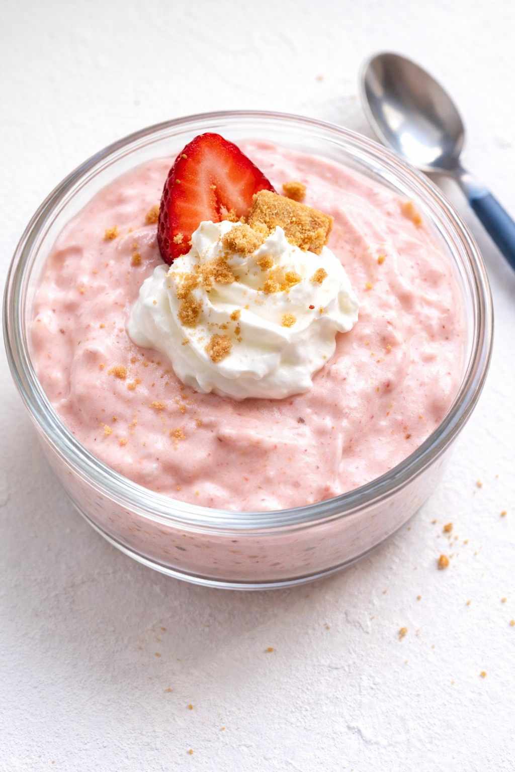 High-Protein Strawberry Shortcake Fluff