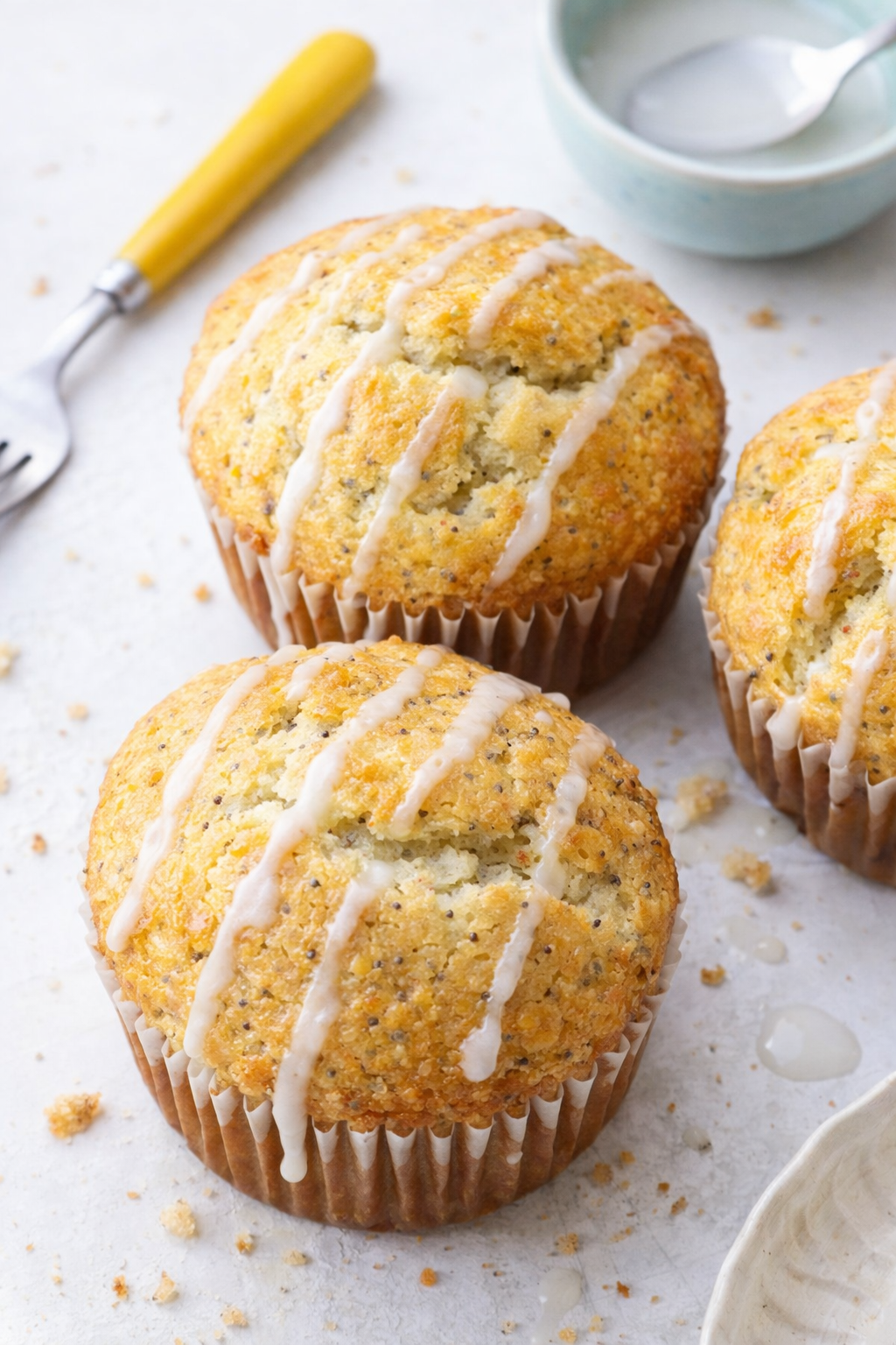 Lemon Poppy Seed Muffins in Fifteen Minutes
