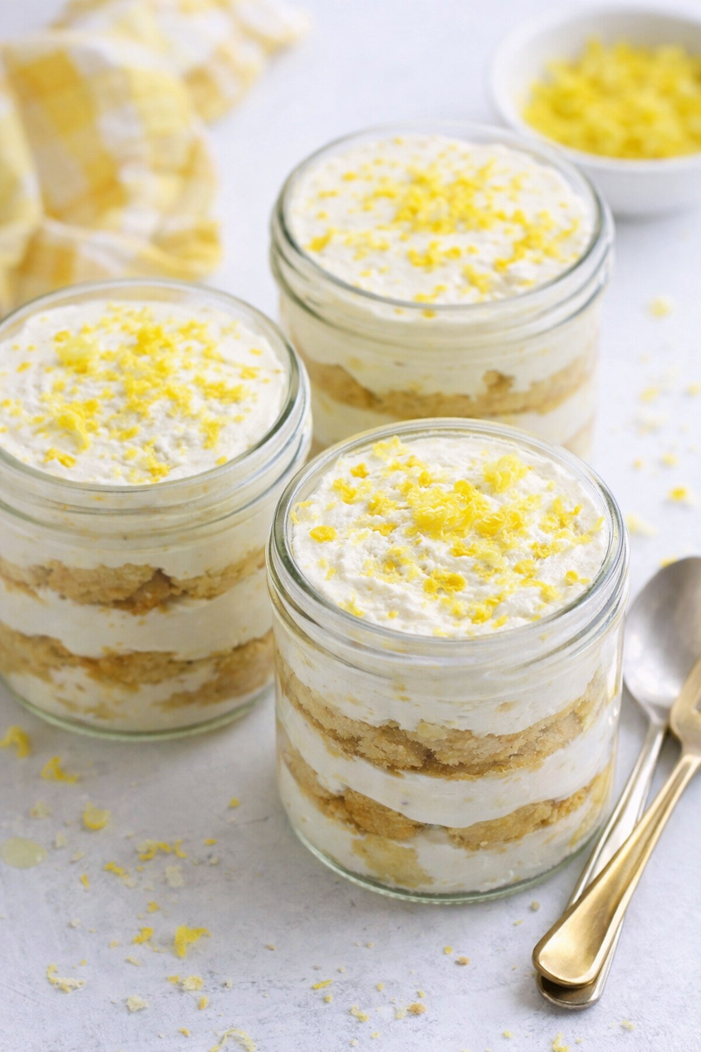 Limoncello No-Bake Tiramisu Dessert Jars