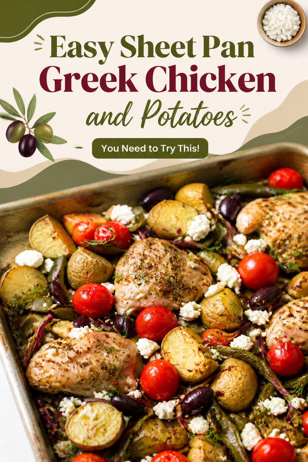One Pan Greek Chicken and Potatoes