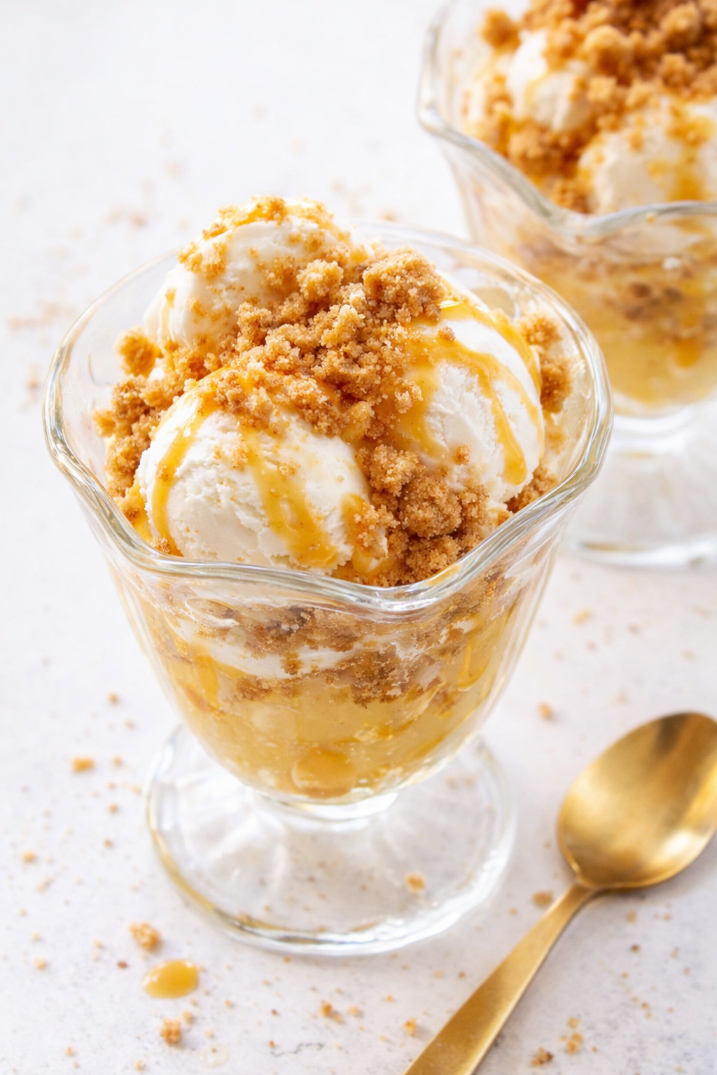 Quick Apple Crumble Sundae Recipe