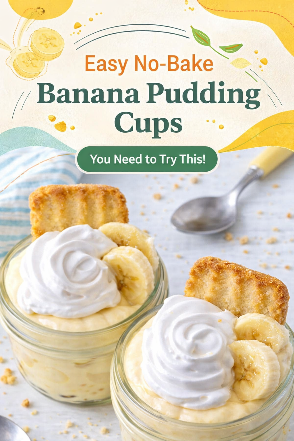 Quick No-Bake Banana Pudding Treats