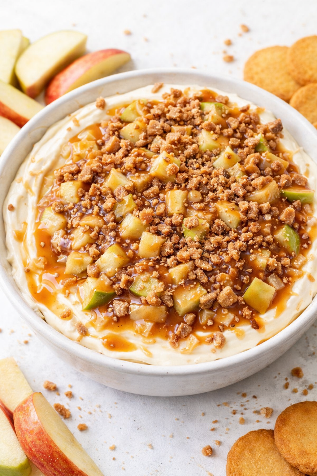 Quick No-Bake Caramel Apple Cheesecake Dip
