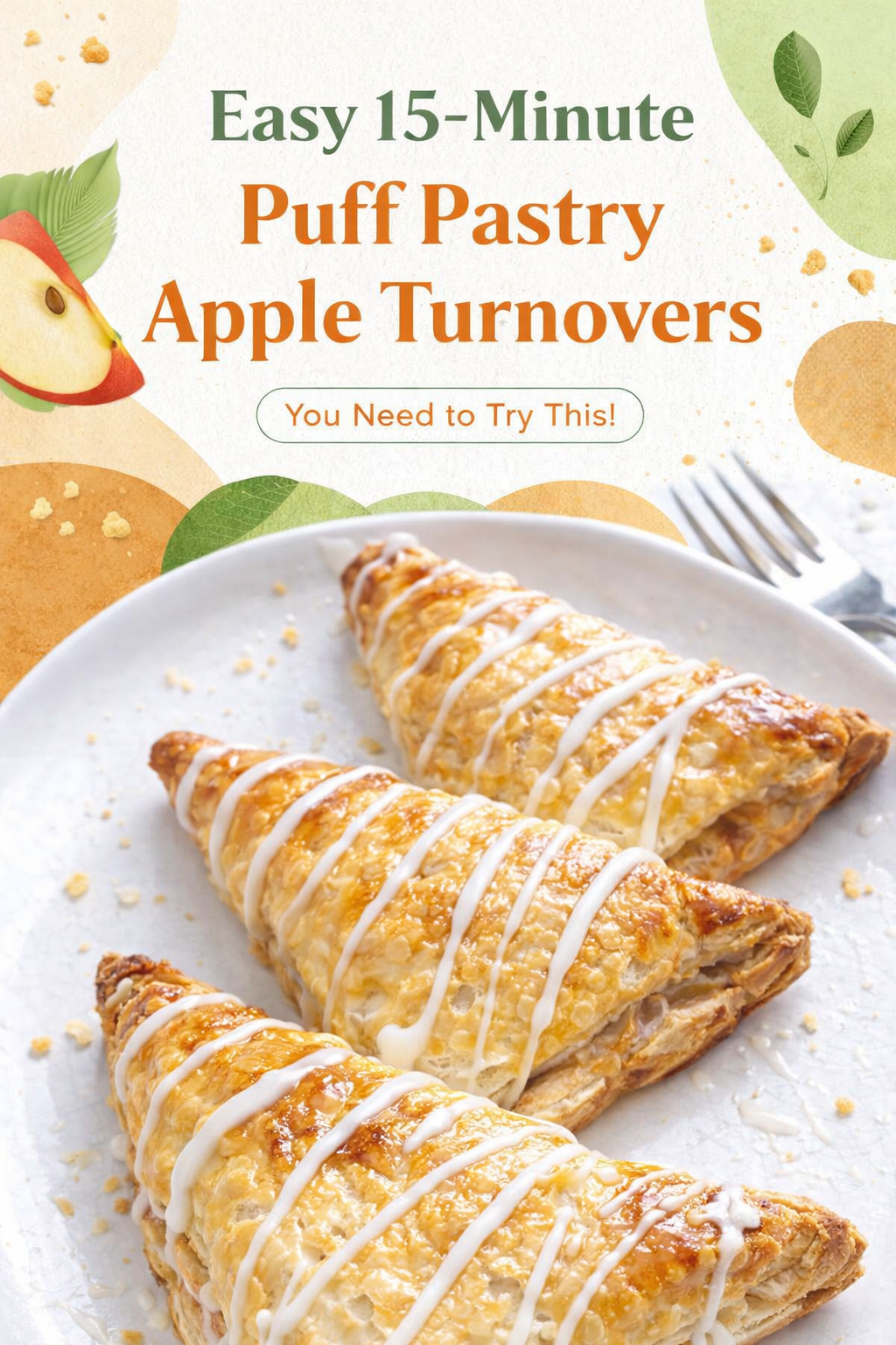 Quick Puff Pastry Apple Turnover Recipe