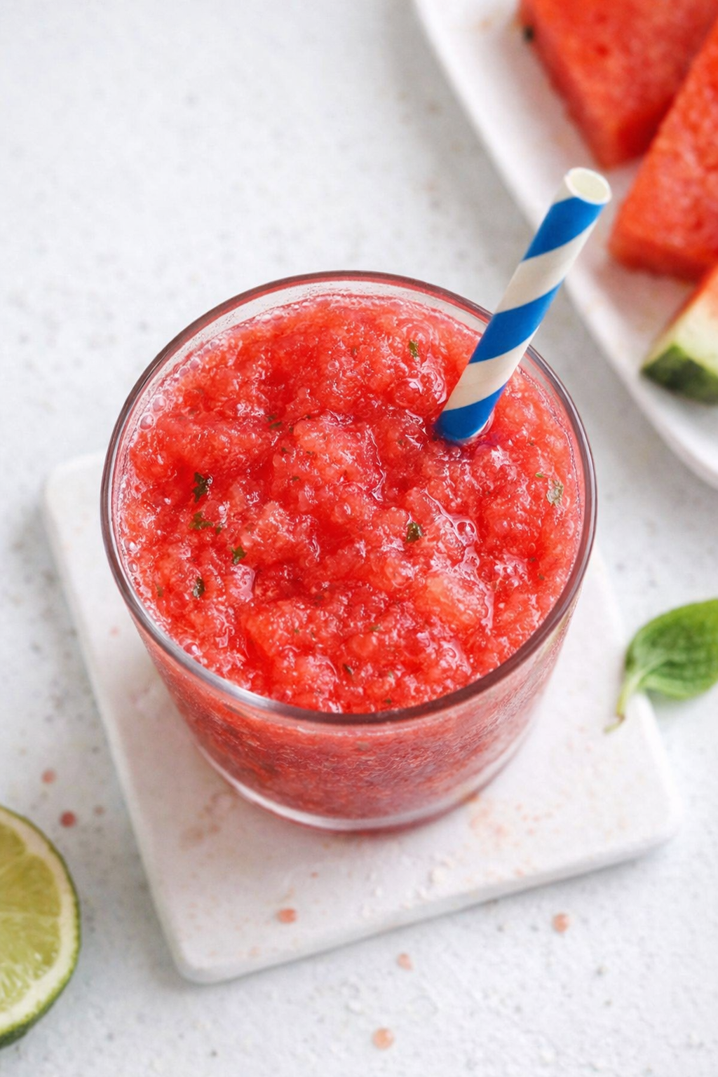 Quick Watermelon Slushie Dessert Recipe