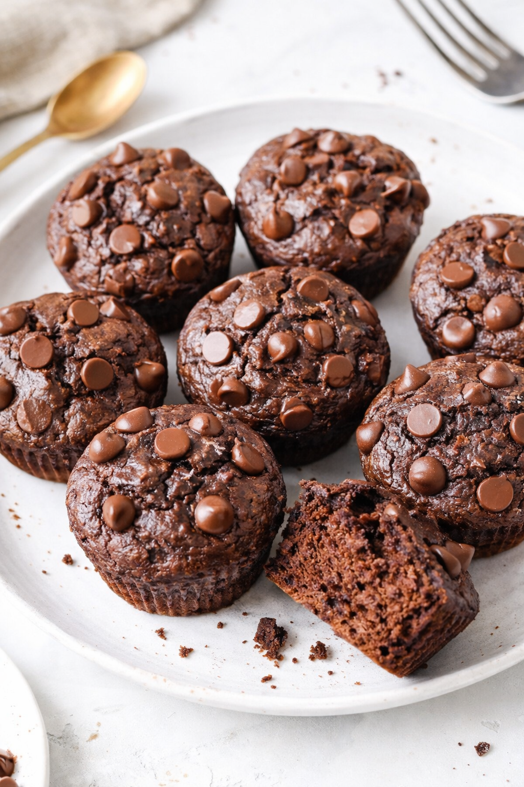 Rich Avocado Chocolate Muffins No Flour