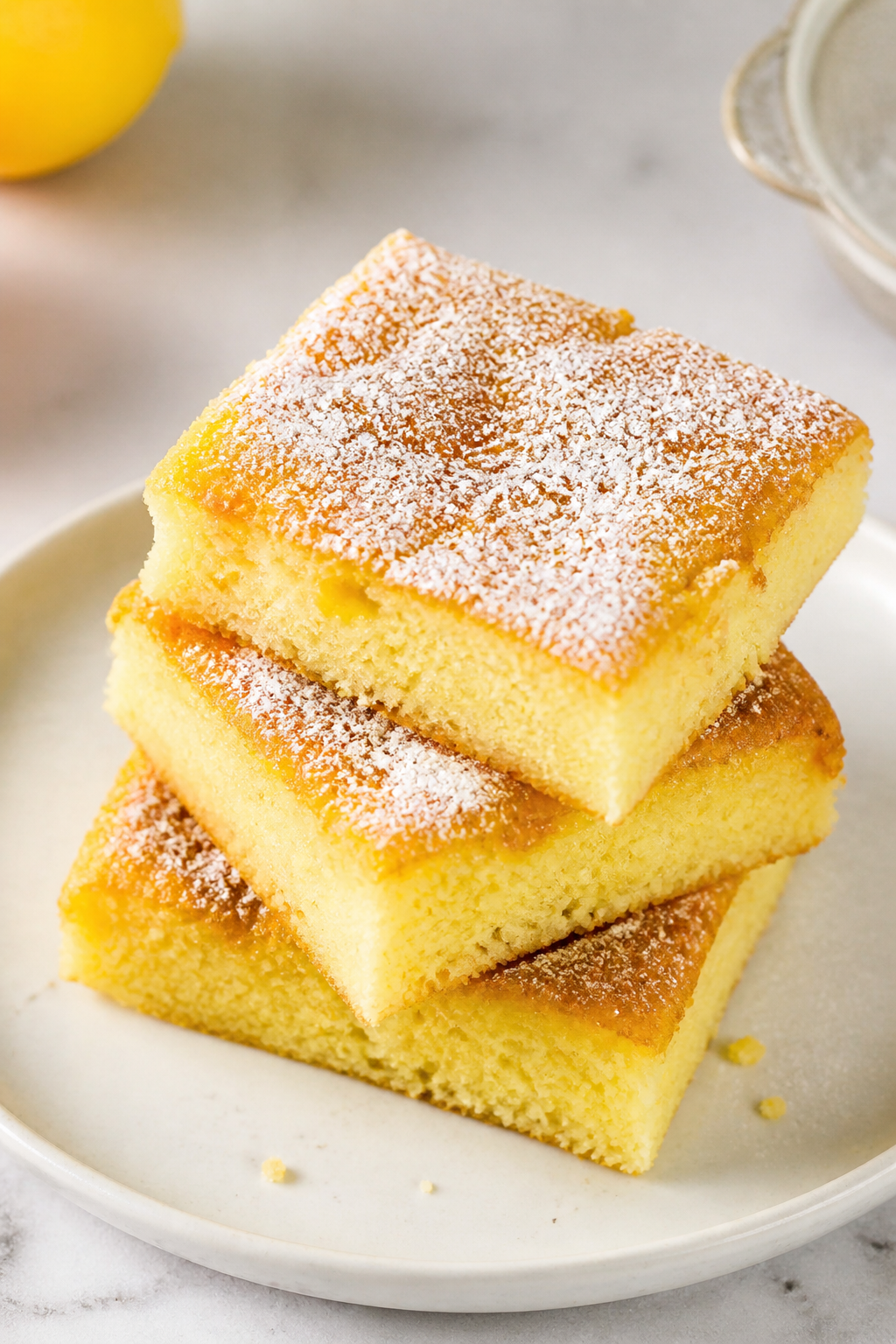 Simple 3 Ingredient Lemon Cake