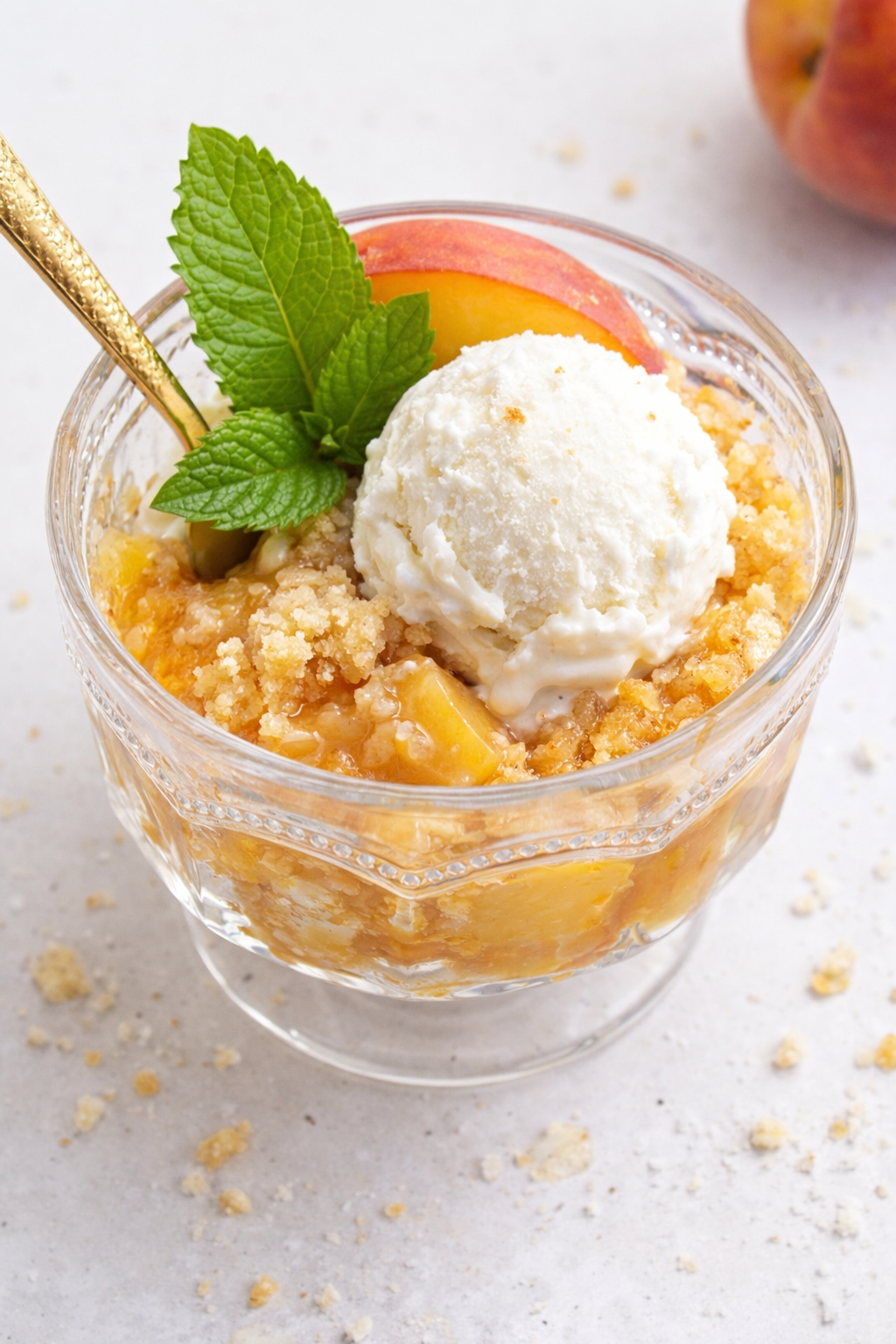 Simple 4-Ingredient Peach Dump Cake
