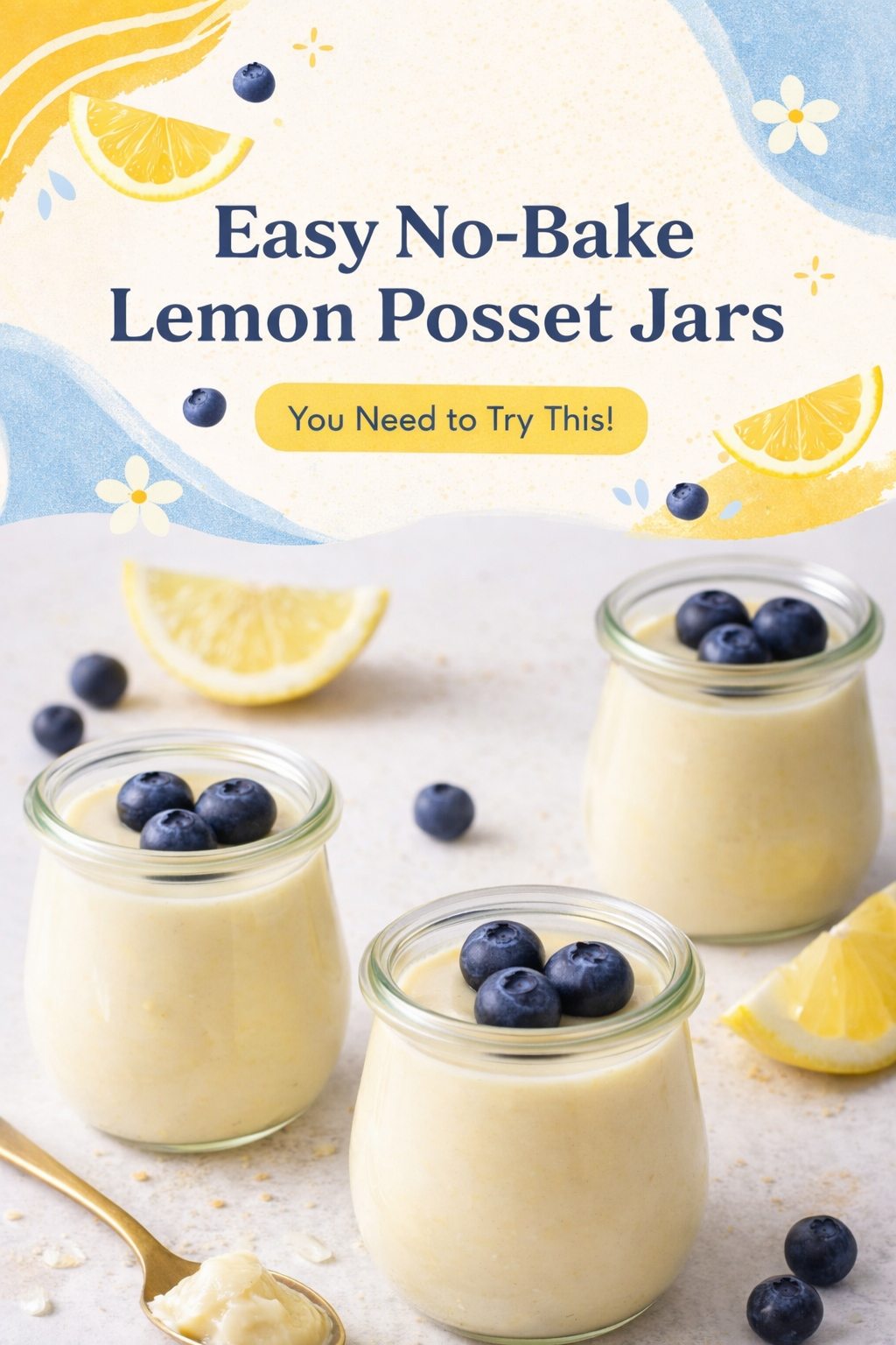 Simple Lemon Posset Jars Recipe