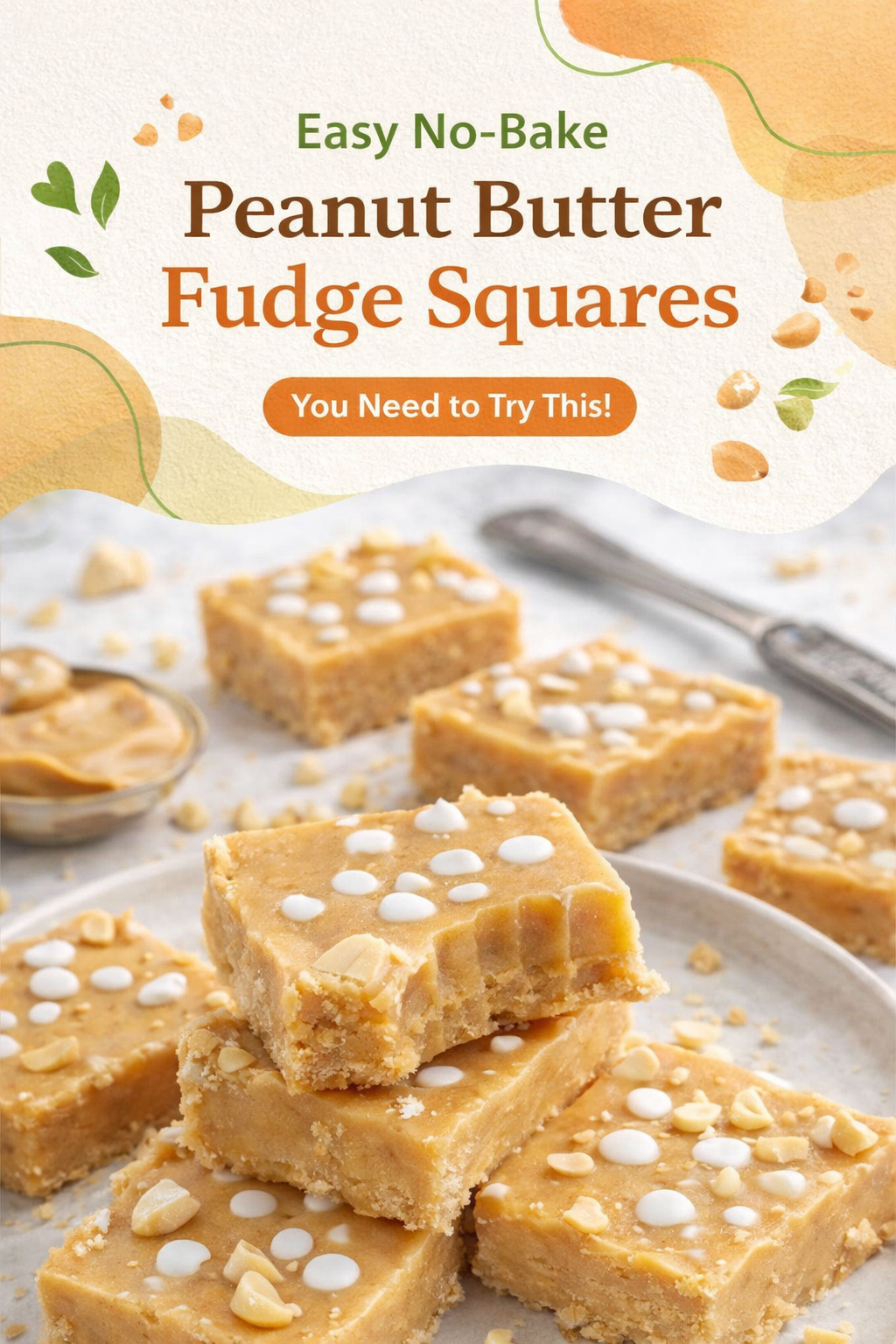 Simple Peanut Butter Fudge Squares