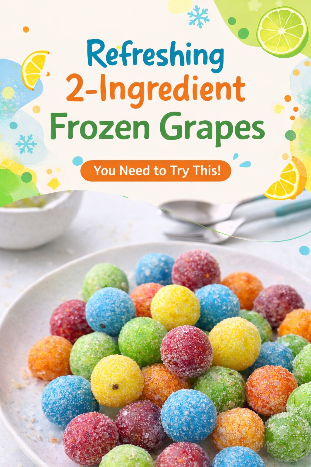 Simple Two Ingredient Frozen Grape Snack