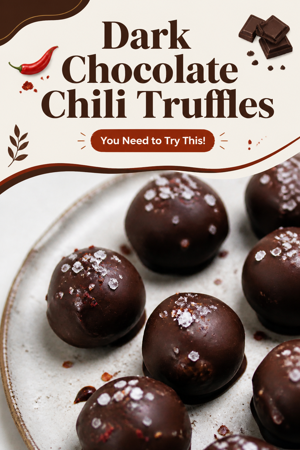 Spiced Dark Chocolate Truffle Delight