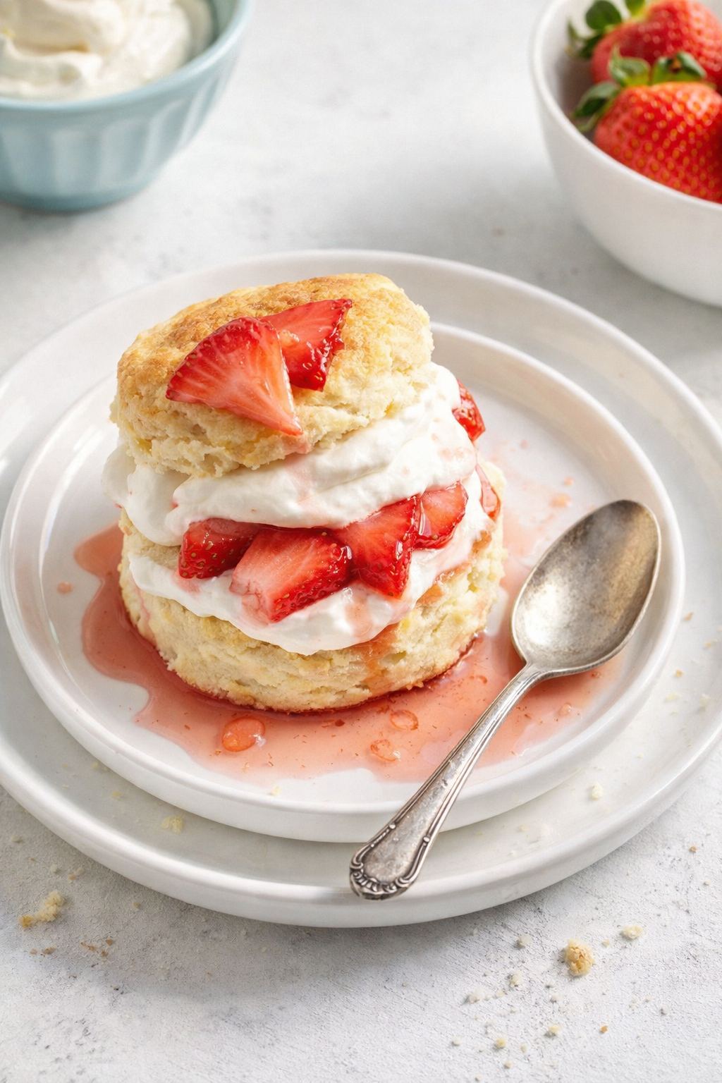 Strawberry Shortcake Biscuits in 15 Minutes