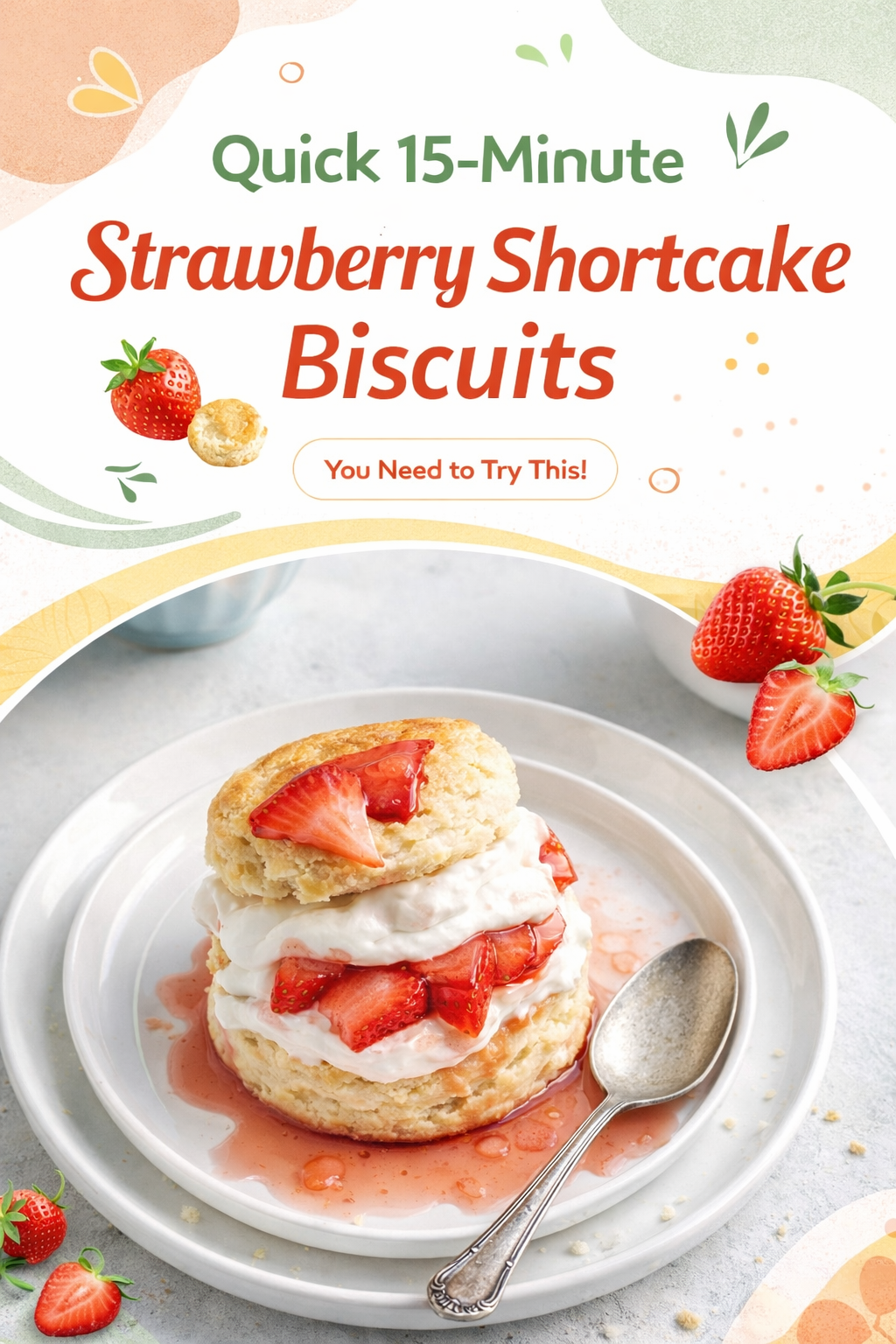 Strawberry Shortcake Biscuits in 15 Minutes