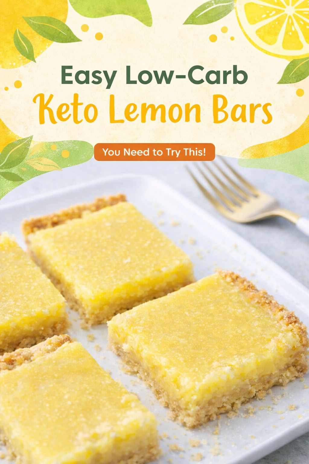 Tangy Keto Lemon Bar Delight