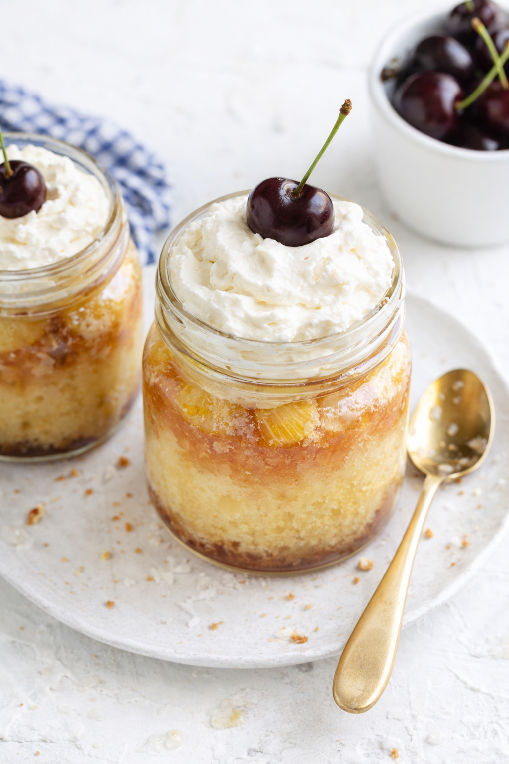Tropical Pineapple Coconut Cake Jars