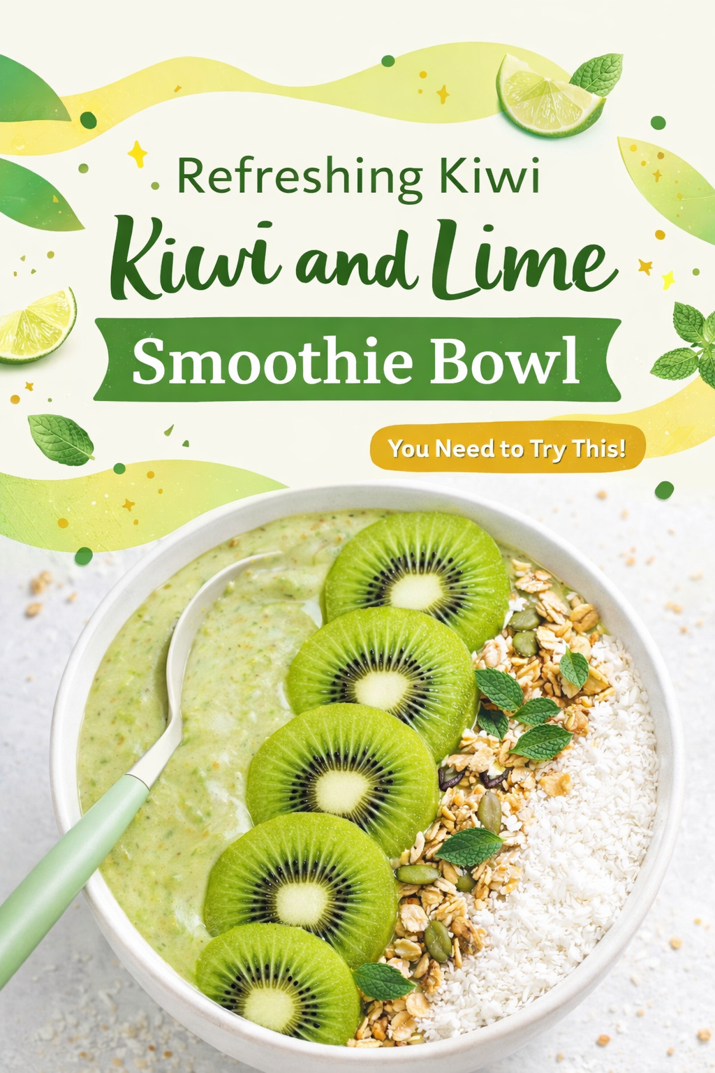 Zesty Kiwi Lime Breakfast Bowl