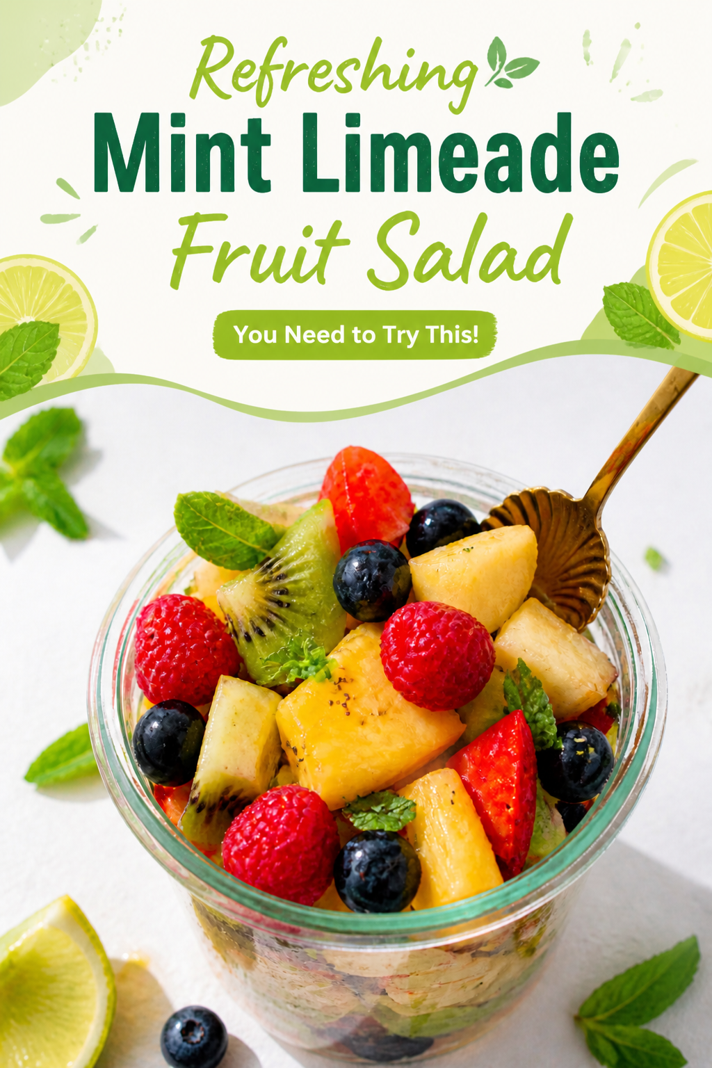 Zesty Mint Limeade Fruit Medley